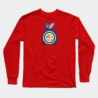 USA Gold Medal Curling Stone Olympics Long Sleeve T-Shirt